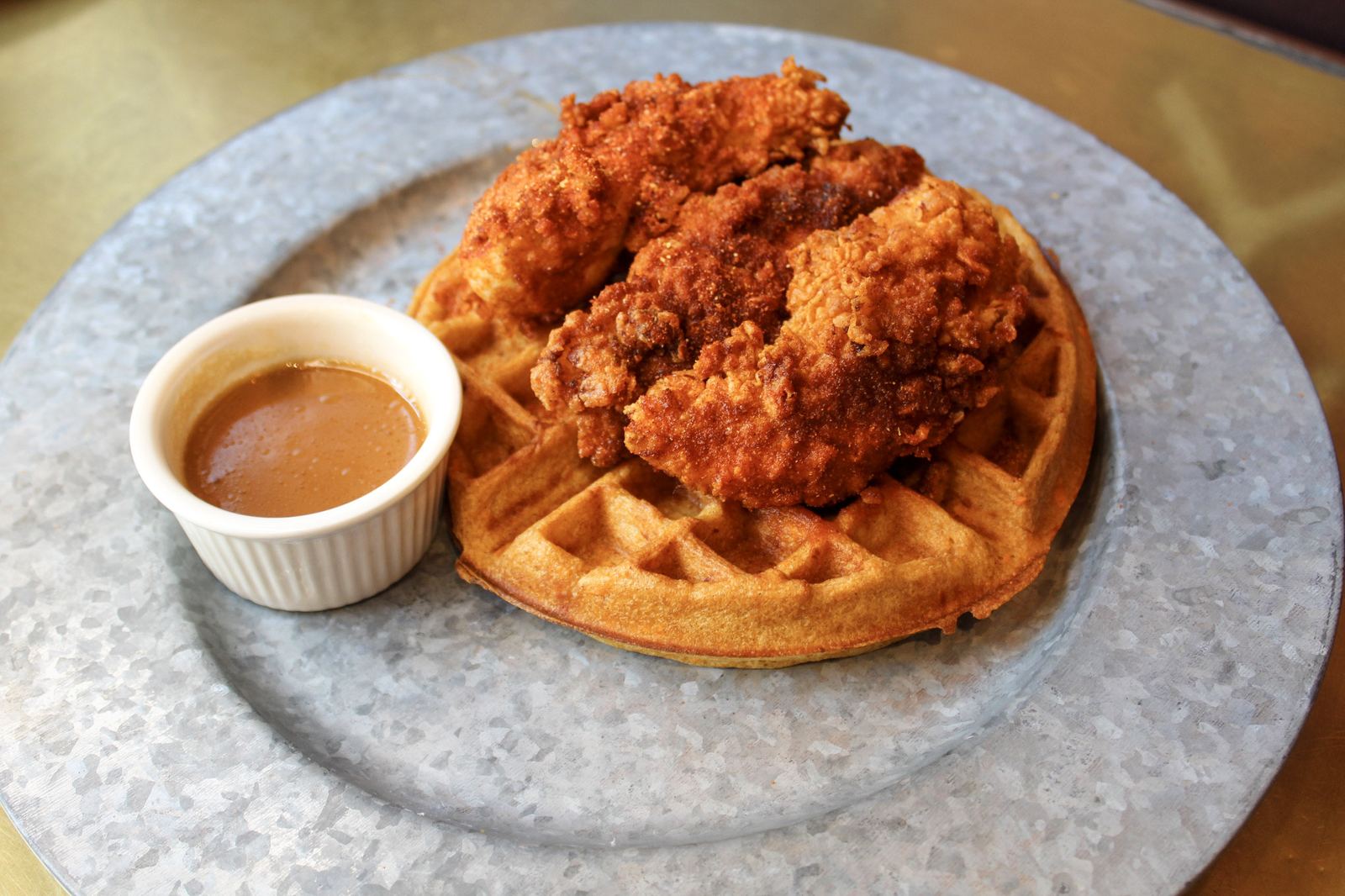 Barn Bird Kitchen halal chicken and waffles